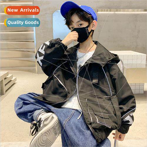 Boys fall jacket Yanqi autumn baseball suit middle and large