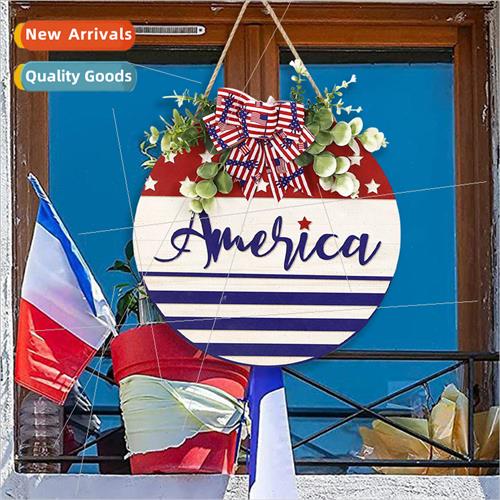 New U.S. Independence Day Wall Plaque Festive Home Decor Wel