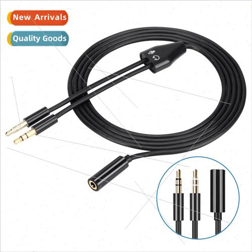 Laptop single hole headset 2 in 1 adapter cable headset micr