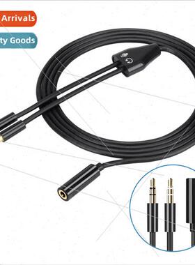 Laptop single hole headset 2 in 1 adapter cable headset micr