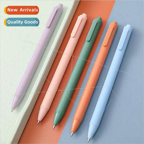 mple macaroon color click pen student exam bullet tip neutra