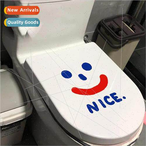 Creative personality toilet stickers cute smiley funny bathr