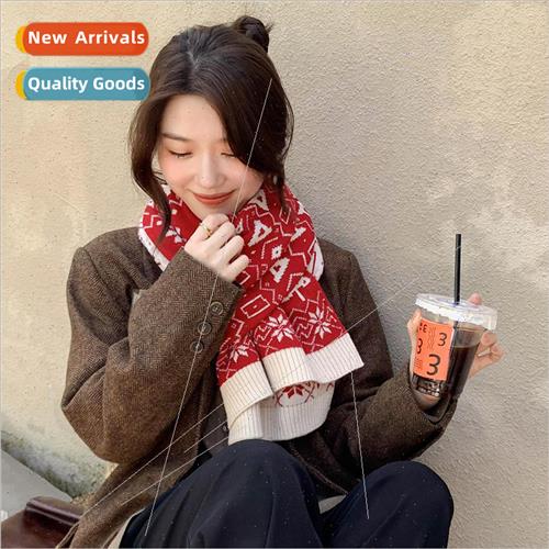 Scarf female 2021 new lengthened Christmas around the letter