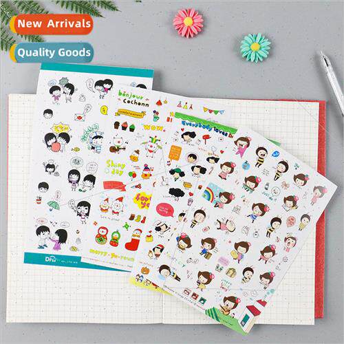Hip-hop couple momoi pig stickers vintage stamps postmarks f