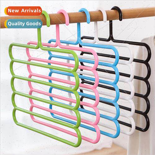 Five tier drying rack coat rack multi-layer silk scarf rack