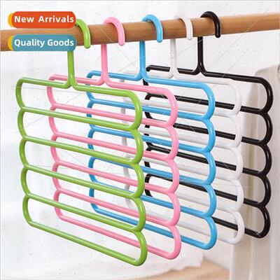 Five tier drying rack coat rack multi-layer silk scarf rack