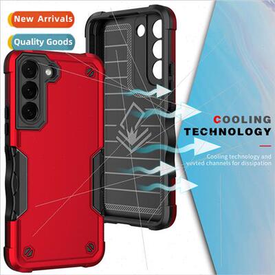 适用 Samsung A02S military flag phone case A21S 2-in-1 anti-