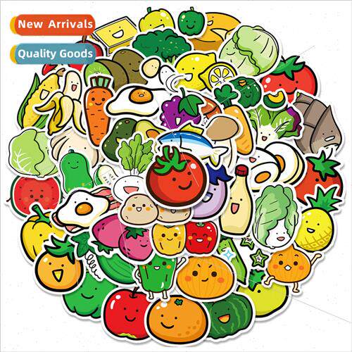 50 Fruit and Vegetable Stickers 0-3 years old baby literacy
