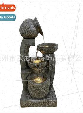 Modern minimalist   resin circulating water fountain medium-