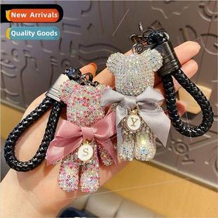 grade diamond bear Creative female high keychain cut cartoon