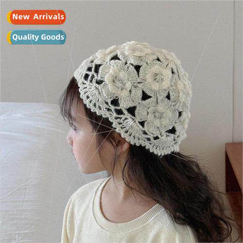 Childrens fashion hollow knit cap autumn and winter breathab