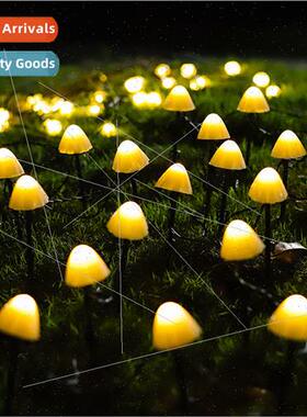 New LED Solar String ghts Ground Plug Mushroom ghts Outdoor