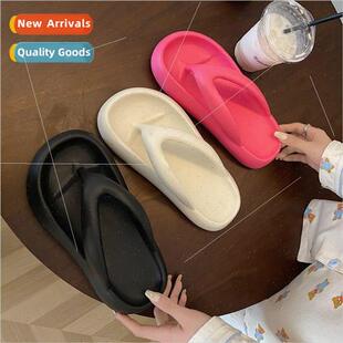 Thick Bottom Flip Flops Stomping Shit Sense Outer Wear Women