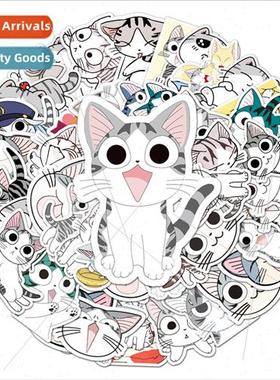 53 cartoon private cat kitten creative cheese cat luggage re