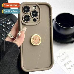 适用 iPh solid new 14ProMax face smiley color simple INS