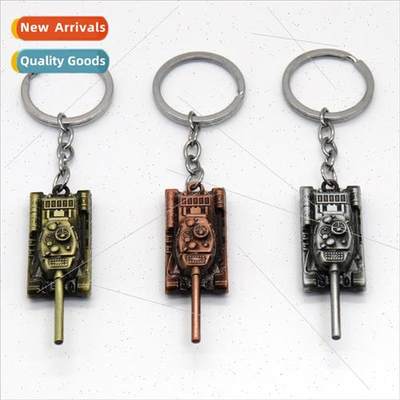 WOT World of Tanks  rotating mini car keychain pendant milit