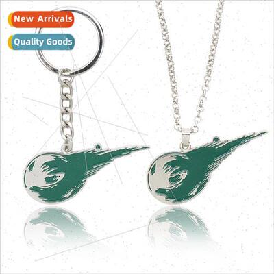 Anime new zui final fantasy 7 meteor logo pendant necklace c