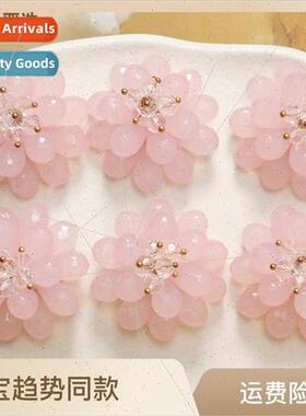Peach Pink Jelly Drops Double Layer Flower Cluster Flowers d