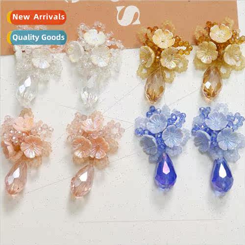 ght luxury crystal water drop illusion small flower flower c