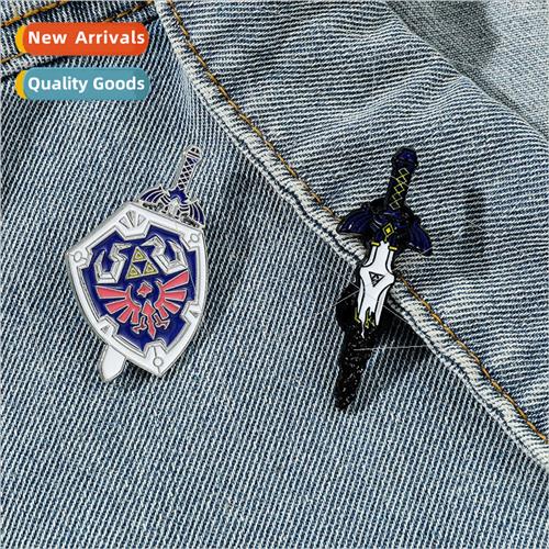 Cartoon Creative Game Peripheral Metal Badge The Legend of Z