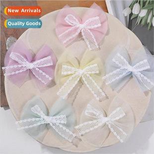 Cute childrens headdress mesh similar bow diy handmade braid
