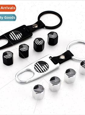 U.S. flag label valve core tire cap creative valve cap autom
