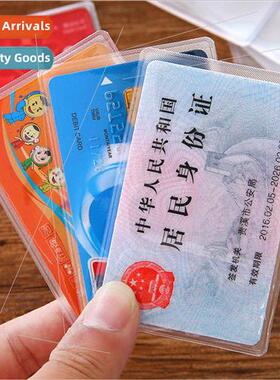 Transparent card holder double-sided thickened pvc ID card h