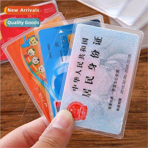 Transparent card holder double-sided thickened pvc ID card h
