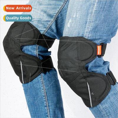 Motorcycle knee pads outdoor sports anti-collision reflectiv