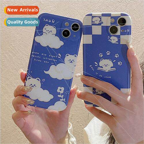 适用 iPhone13pro max cartoon ins white cloud bear apple 12 p