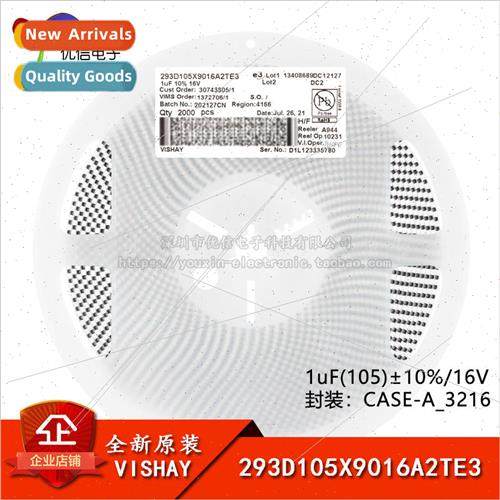 CASE-A_3216 Chip Tantalum Capacitor 1uF±10% 16V 293D105X901