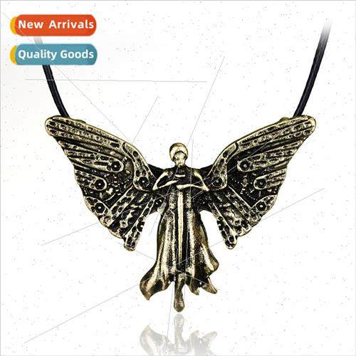 Popular Jewelry Movie City of Bones Necklace Angel Wings Pen