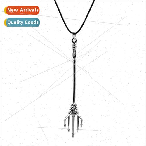 Movie Aquaman Aquaman Sea King Arms Trident Pendant Necklace