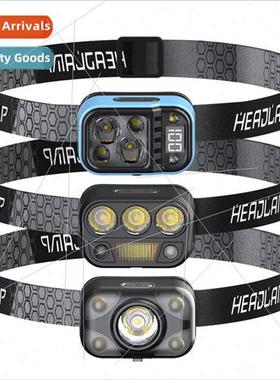 Strong light intelligent waving sensor far shooting headlamp