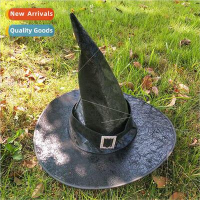 Halloween Hat Harry Potter Wizard Black Witch Pointy Hat cos