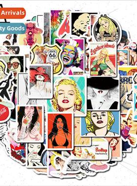 71 Sexy Beauty Cartoon Stickers Trolley ggage Laptop Skatebo