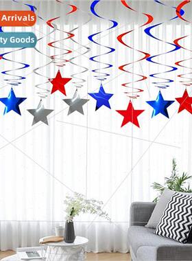 American Independence Day PVC Spiral Charms Hanging Decorati