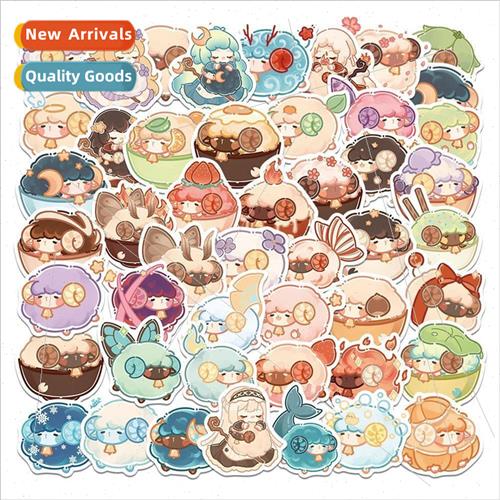 50 Cute Magic Baa Sheep Doodle Stickers Cartoon ggage Scoote
