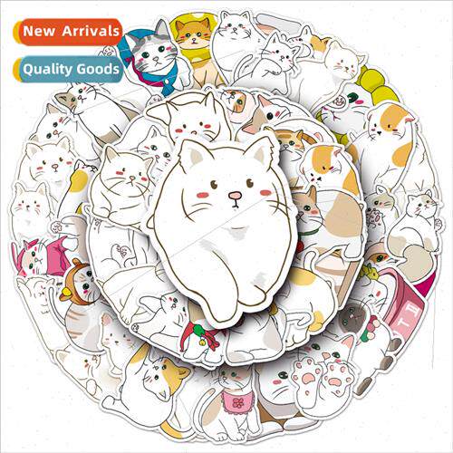 50 cute cat cartoon animals hand-painted diy phone case hand