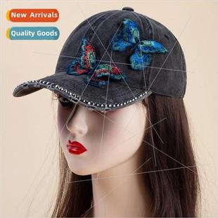 decorative bent cap personality tongue bow duck mple brim