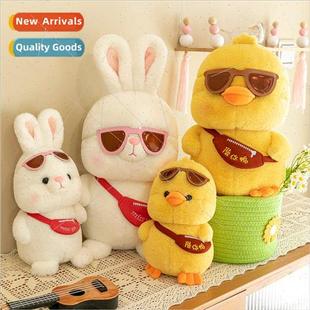 Traveling sunglasses duck rabbit a girl plush toy creative d