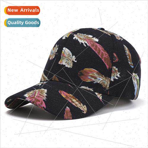 Korean  of the new printed feather duck tongue cap male outd