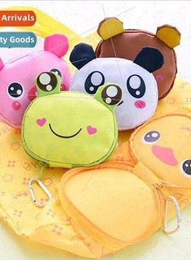 Big Head Cartoon Folding Supermarket Shopping Bag Large Capa