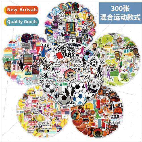 50-300 cartoon sports mix and match graffiti stickers trolle
