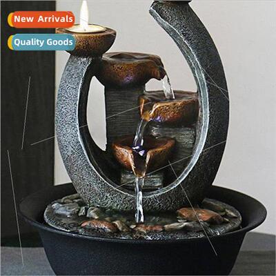 Scandinavian Style Waterfall Candle Holder with LED ghts Flo