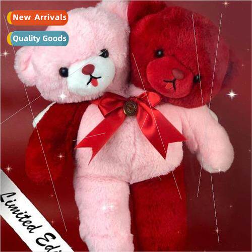 New Valentines plush Valentines Day double head teddy bear a