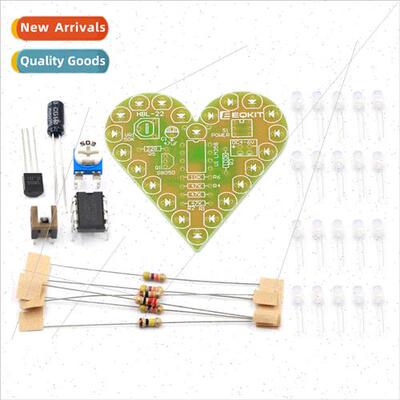 Electronic Kits Heart Shape Breathing ght Kit DIY Breathing