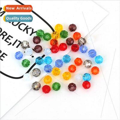 100pcs/pack 4mm glass faceted ball diy handmade beading jewe