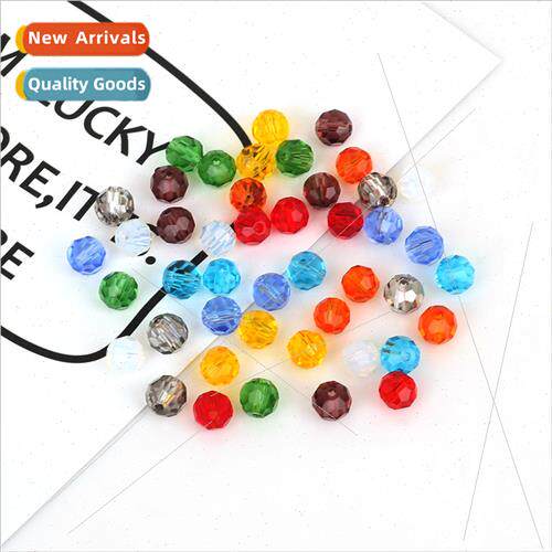100pcs/pack 4mm glass faceted ball diy handmade beading jewe
