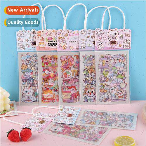 Cute cartoon stickers girl handbook stickers diy decorative
